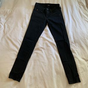 Hudson Skinny Jeans in Black size 26